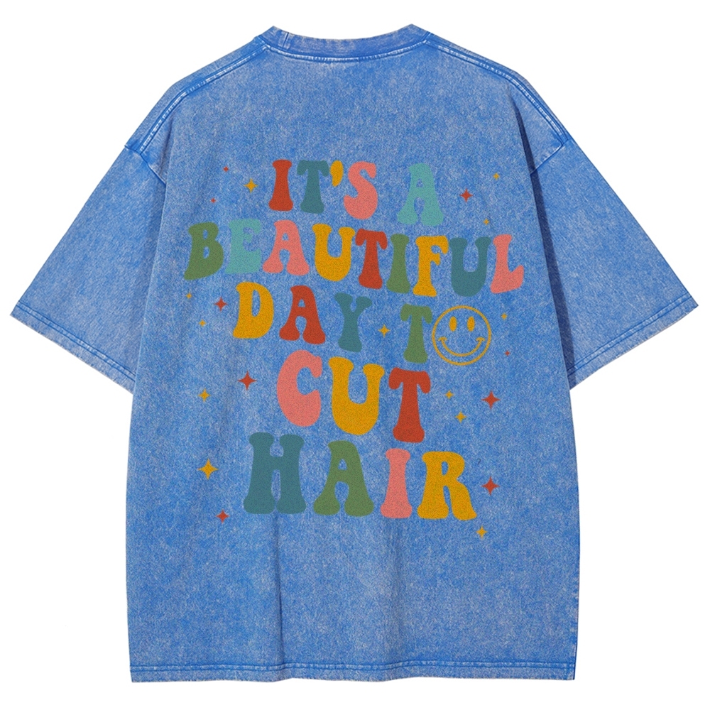 Hair Stylist Addcustom Vintage Washed T-Shirt Customscool