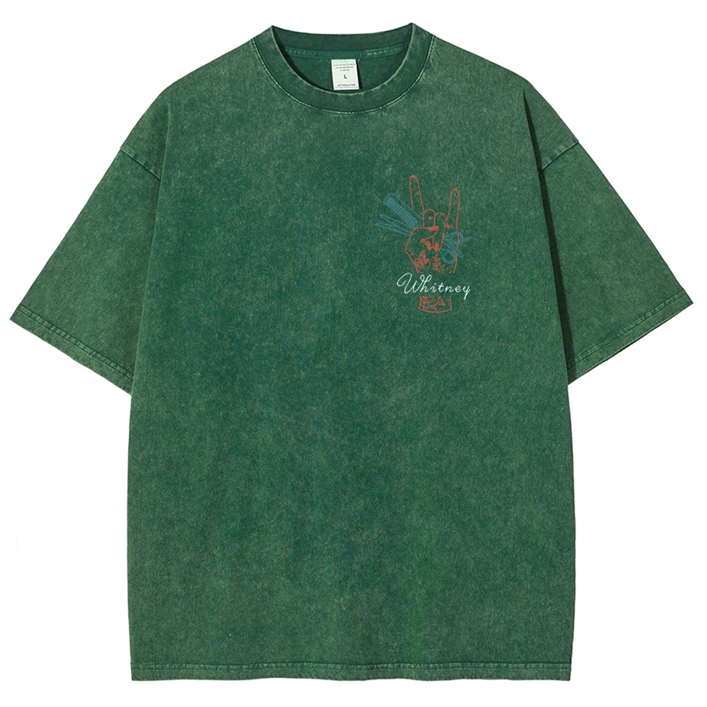 Hair Stylist Addcustom Vintage Washed T-Shirt Customscool