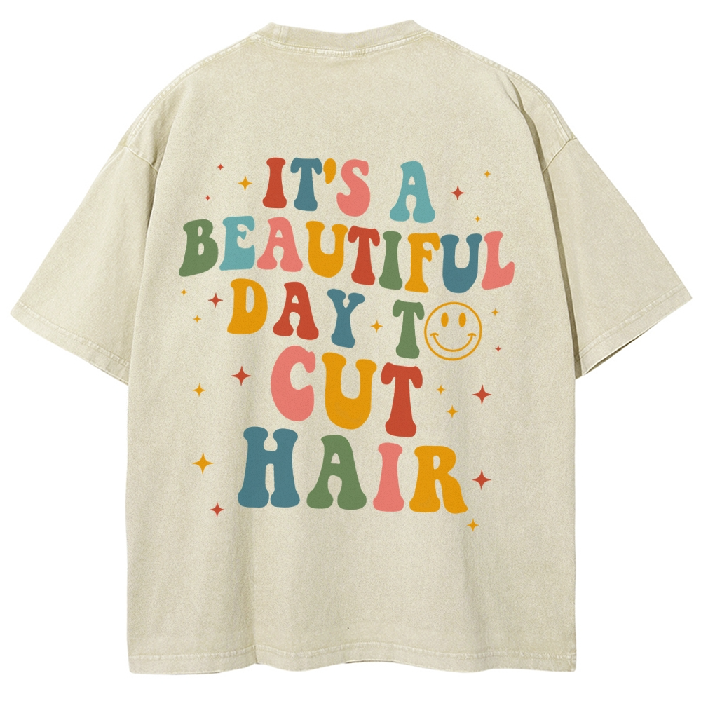 Hair Stylist Addcustom Vintage Washed T-Shirt Customscool