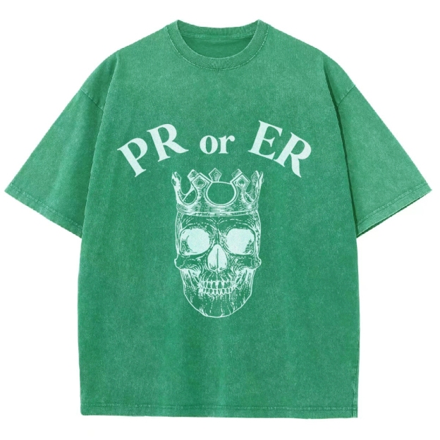 Skull Gym Vintage Snowflake Washed T-Shirt
