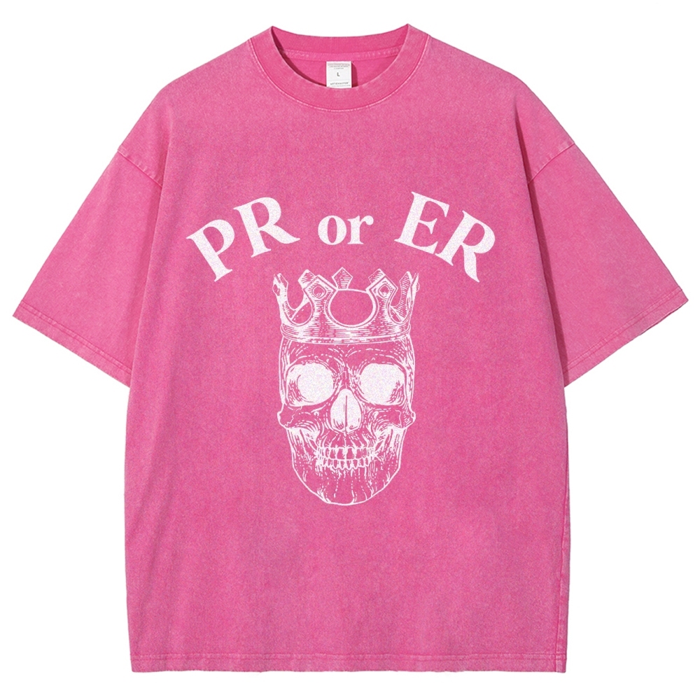 Skull Gym Vintage Snowflake Washed T-Shirt