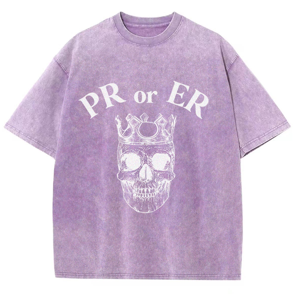 Skull Gym Vintage Snowflake Washed T-Shirt