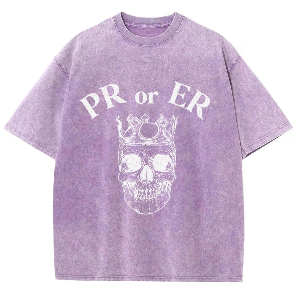 Skull Gym Vintage Snowflake Washed T-Shirt