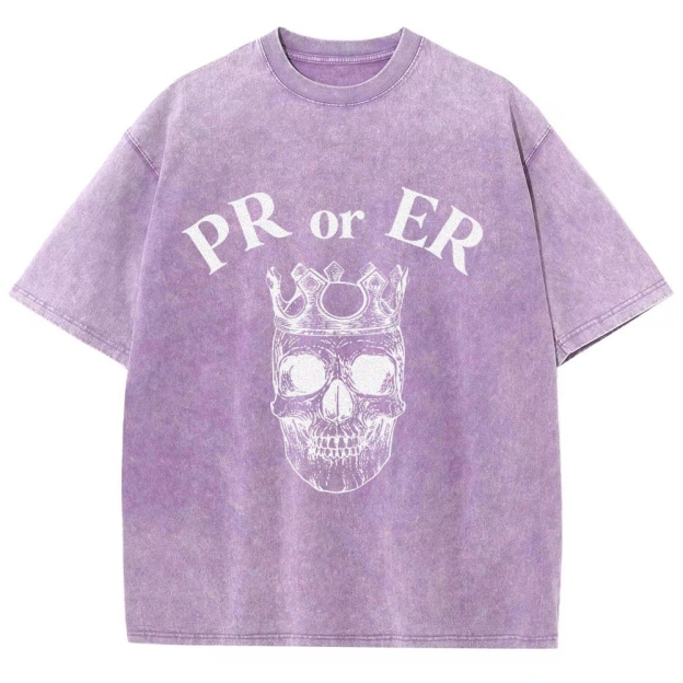 Skull Gym Vintage Snowflake Washed T-Shirt