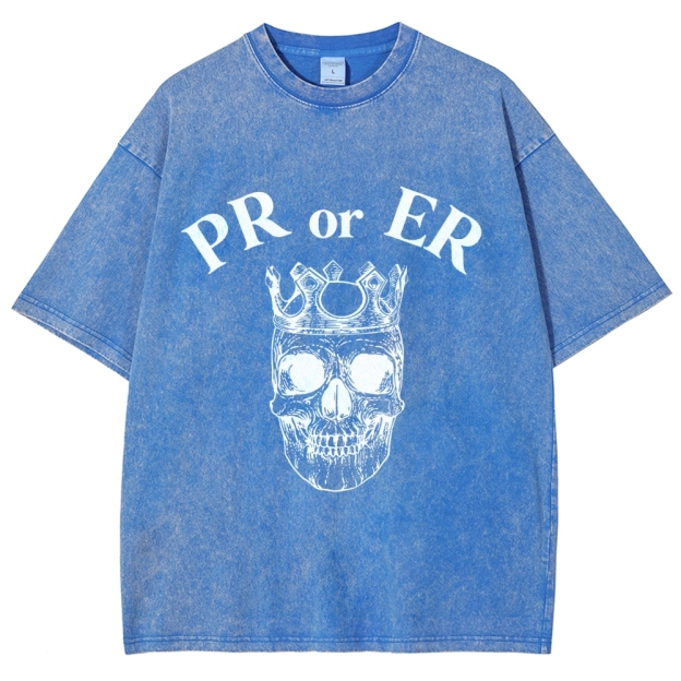 Skull Gym Vintage Snowflake Washed T-Shirt