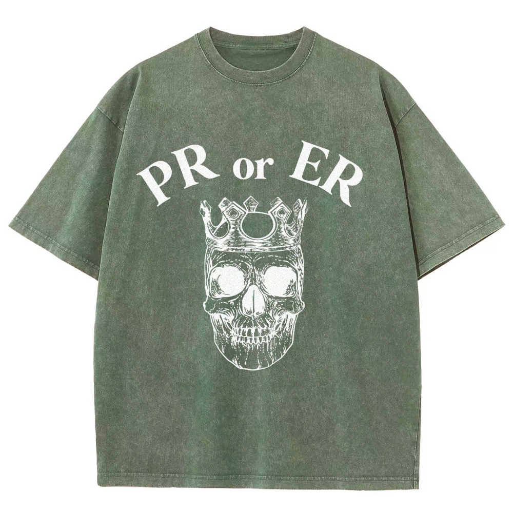 Skull Gym Vintage Snowflake Washed T-Shirt