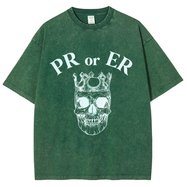 Skull Gym Vintage Snowflake Washed T-Shirt