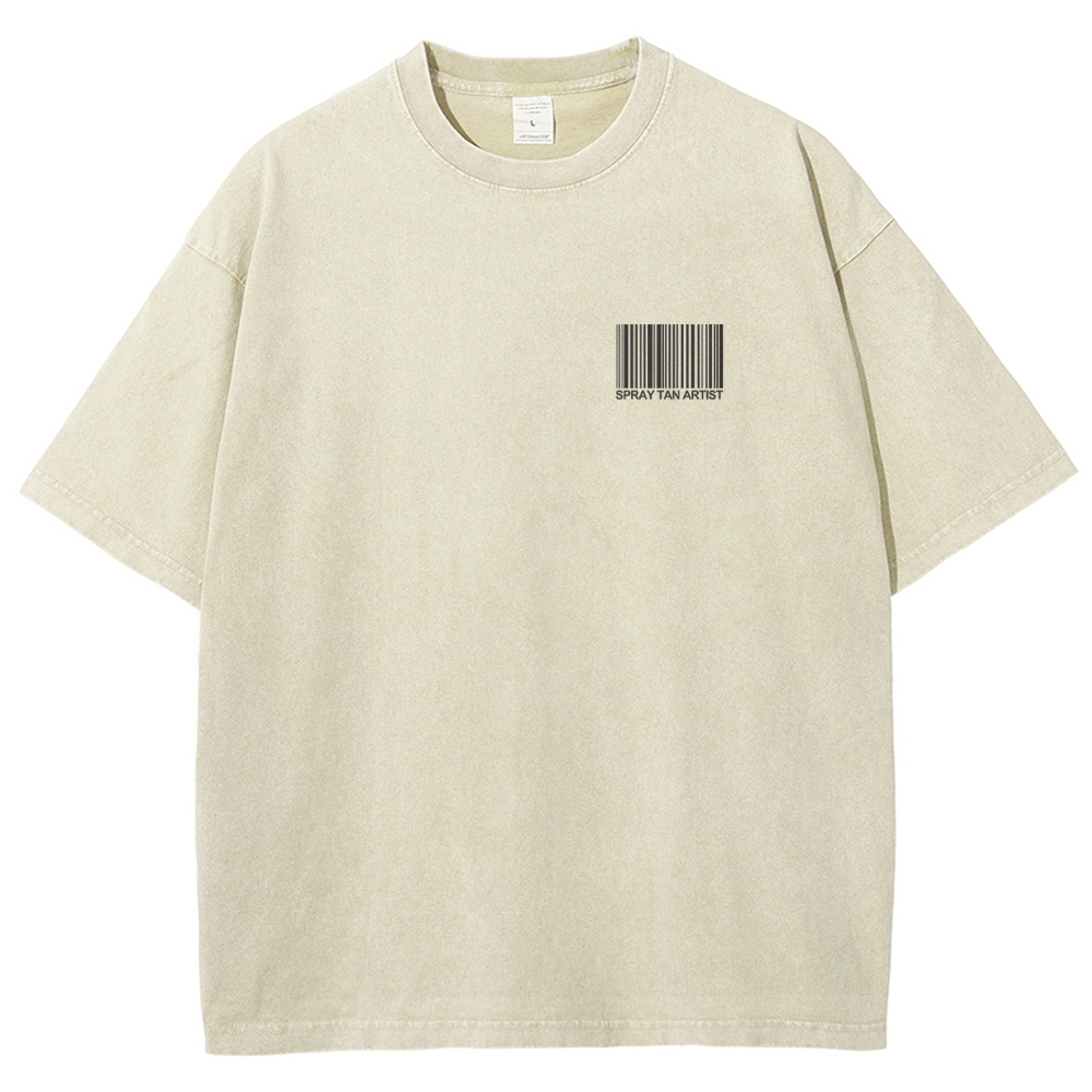 Spray Tan Artist Addcustom Unisex Fit Washed T-Shirt Customscool