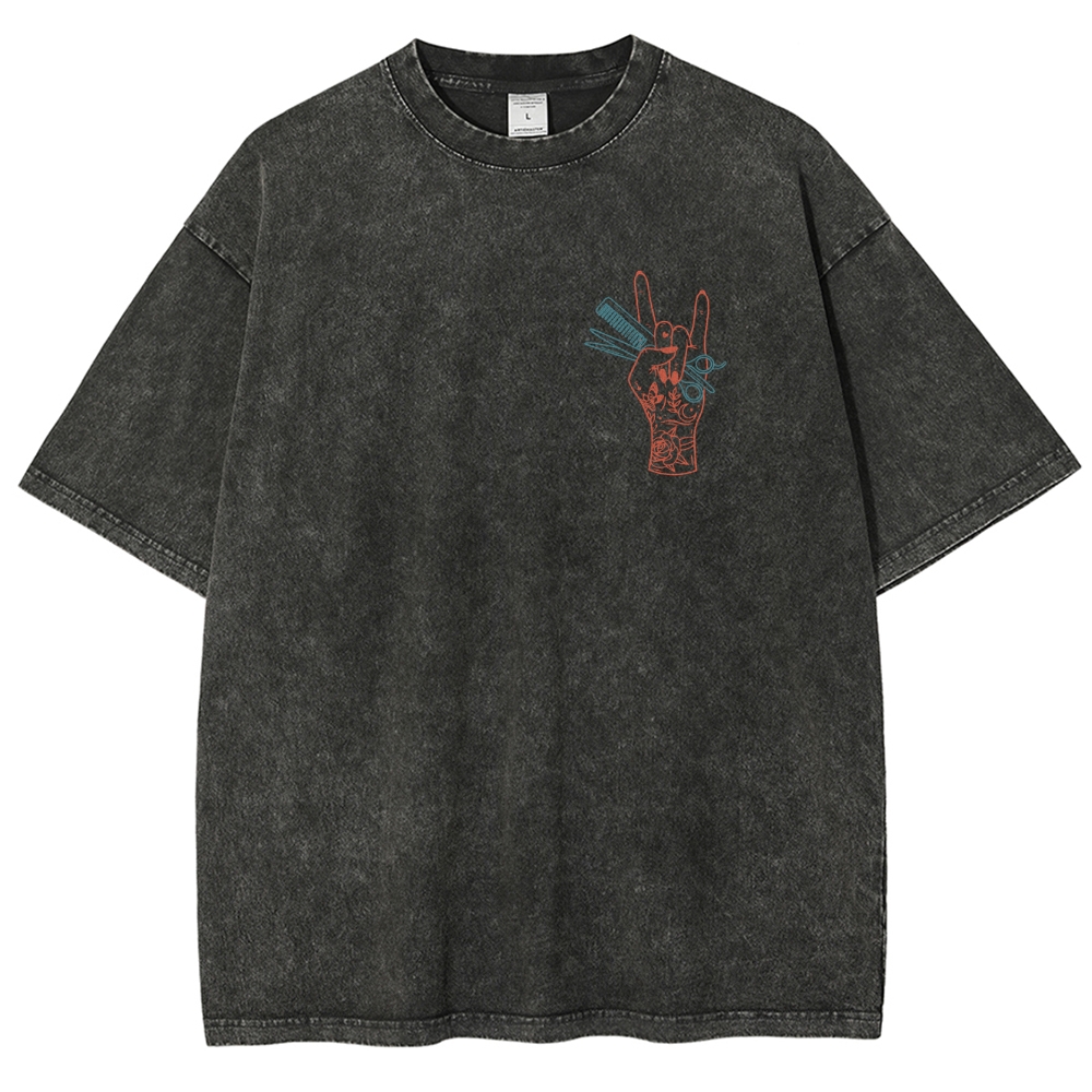 Hair Stylist Unisex Fit Washed T-Shirt Customscool