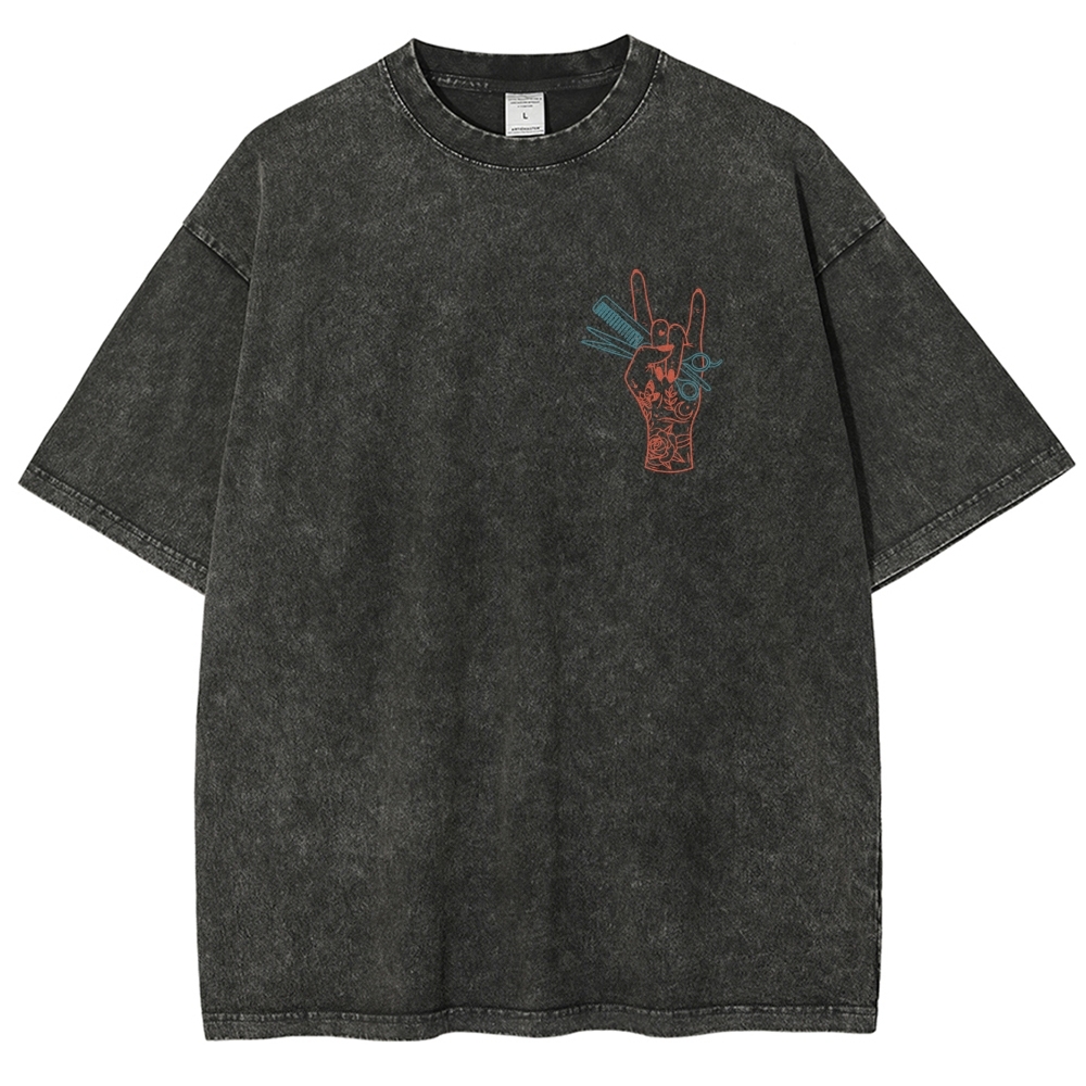 Hair Stylist Unisex Fit Washed T-Shirt Customscool