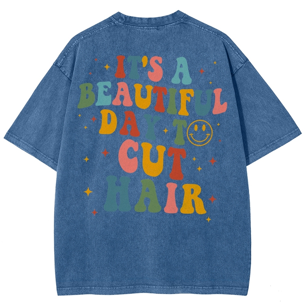 Hair Stylist Unisex Fit Washed T-Shirt Customscool