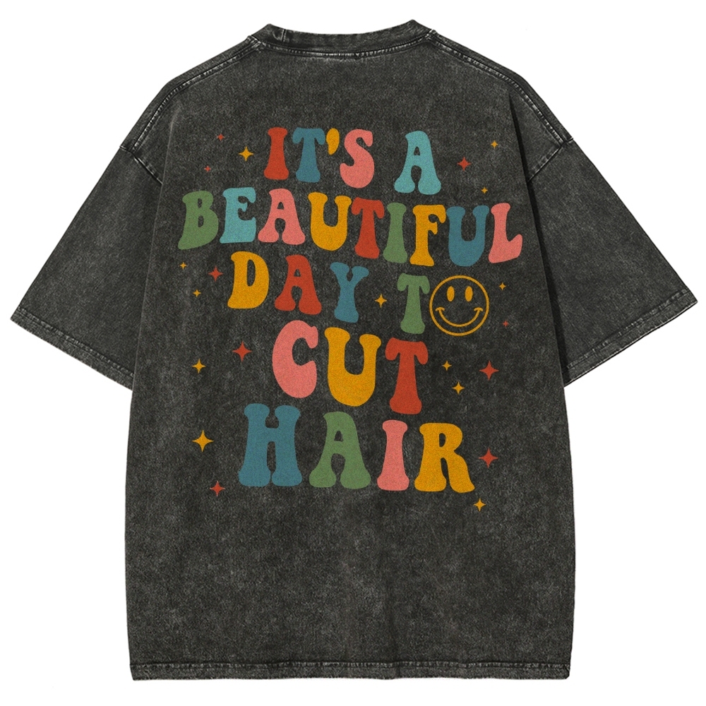 Hair Stylist Unisex Fit Washed T-Shirt Customscool