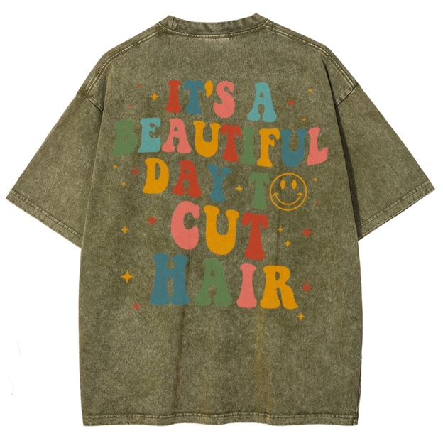 Hair Stylist Unisex Fit Washed T-Shirt Customscool