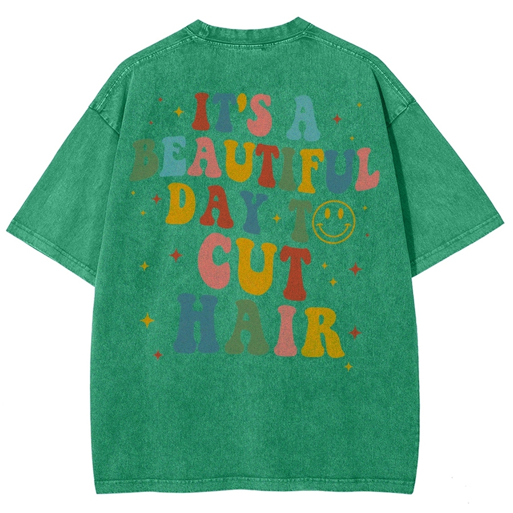 Hair Stylist Unisex Fit Washed T-Shirt Customscool