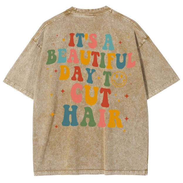 Hair Stylist Unisex Fit Washed T-Shirt Customscool