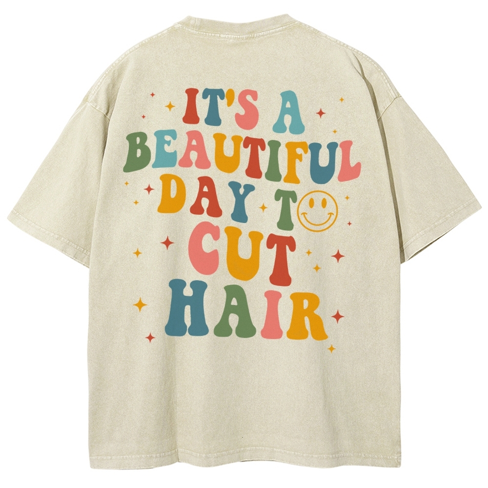 Hair Stylist Unisex Fit Washed T-Shirt Customscool