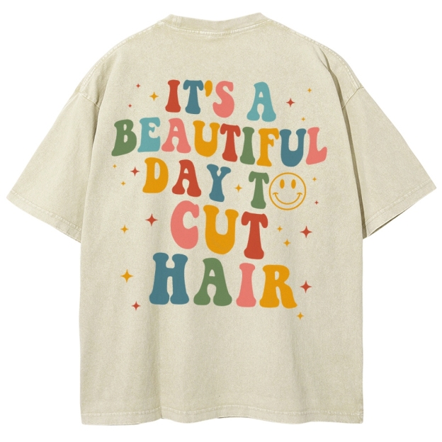 Hair Stylist Unisex Fit Washed T-Shirt Customscool