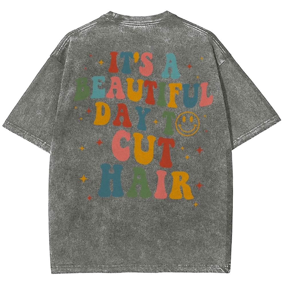 Hair Stylist Unisex Fit Washed T-Shirt Customscool