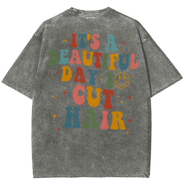 Hair Stylist Unisex Fit Washed T-Shirt Customscool