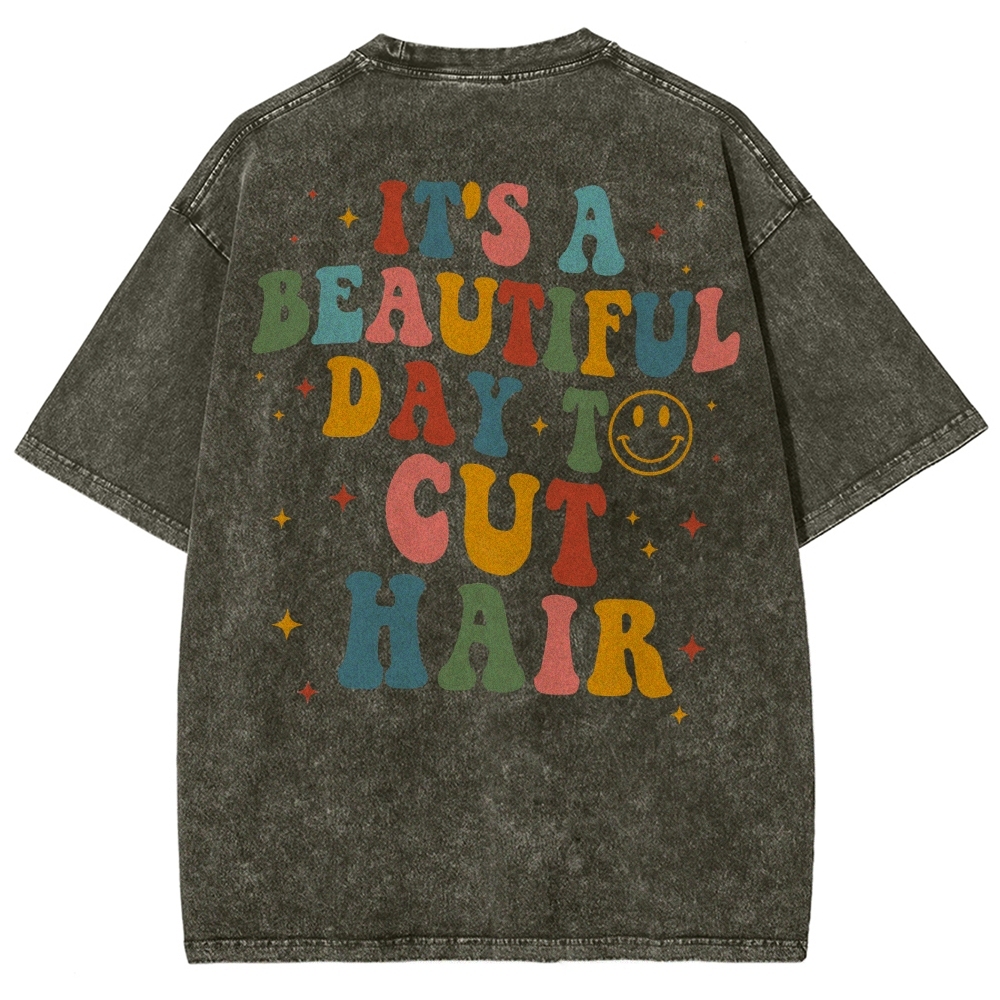 Hair Stylist Unisex Fit Washed T-Shirt Customscool