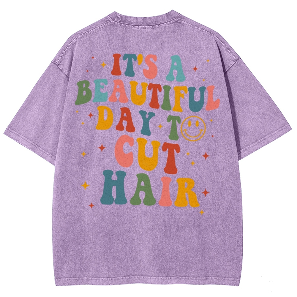 Hair Stylist Unisex Fit Washed T-Shirt Customscool