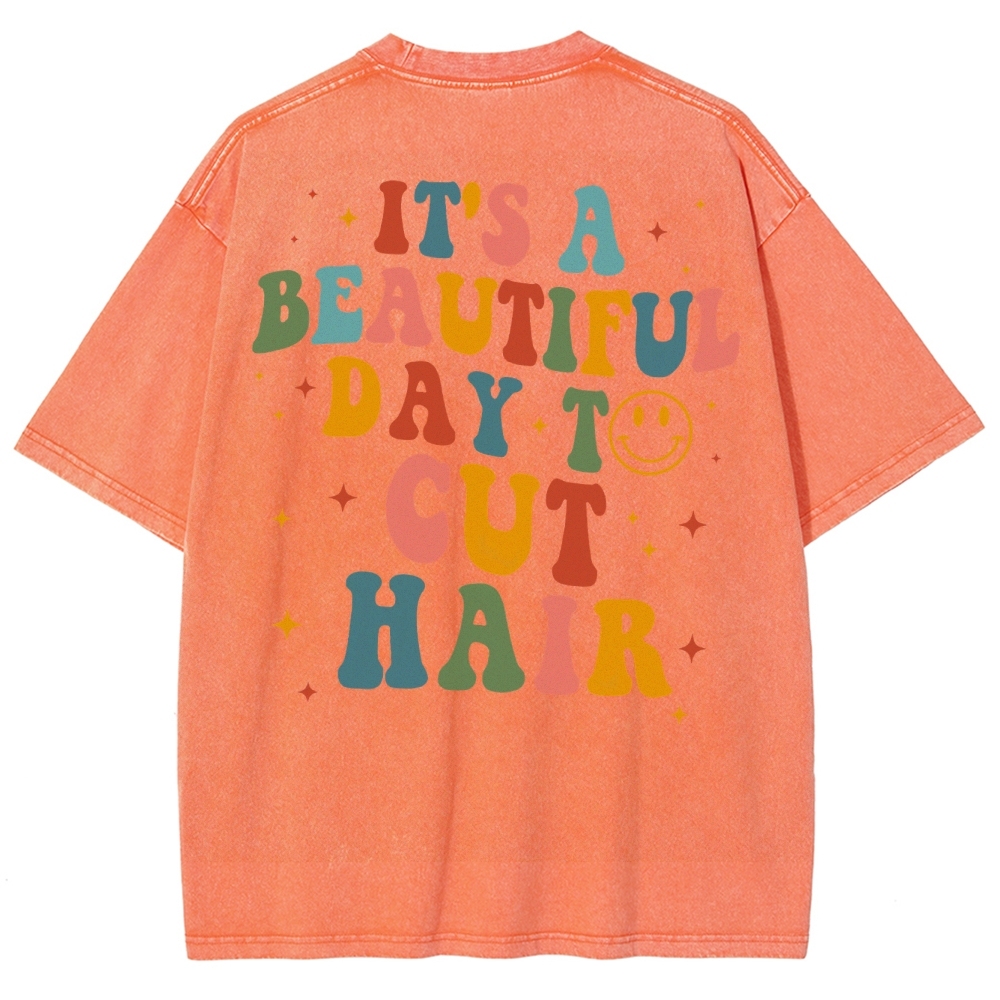 Hair Stylist Unisex Fit Washed T-Shirt Customscool