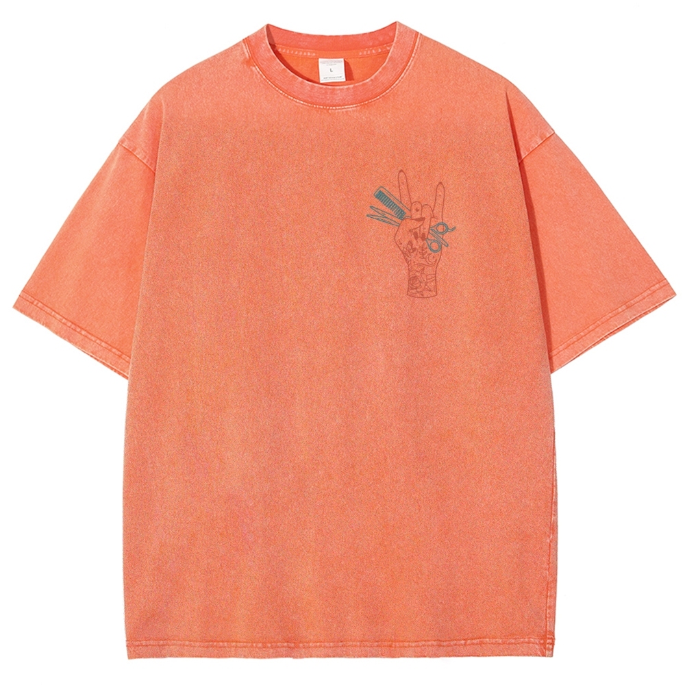 Hair Stylist Unisex Fit Washed T-Shirt Customscool