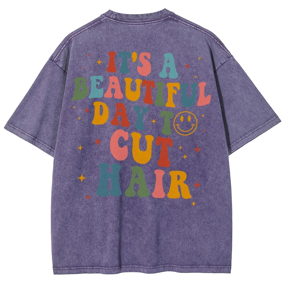 Hair Stylist Unisex Fit Washed T-Shirt Customscool