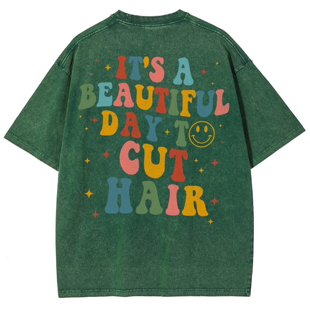 Hair Stylist Unisex Fit Washed T-Shirt Customscool
