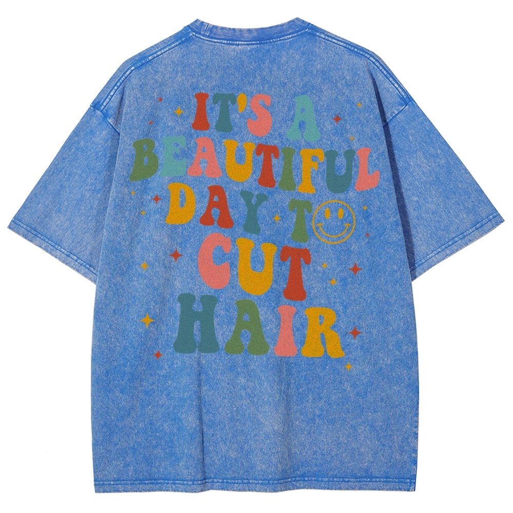 Hair Stylist Unisex Fit Washed T-Shirt Customscool