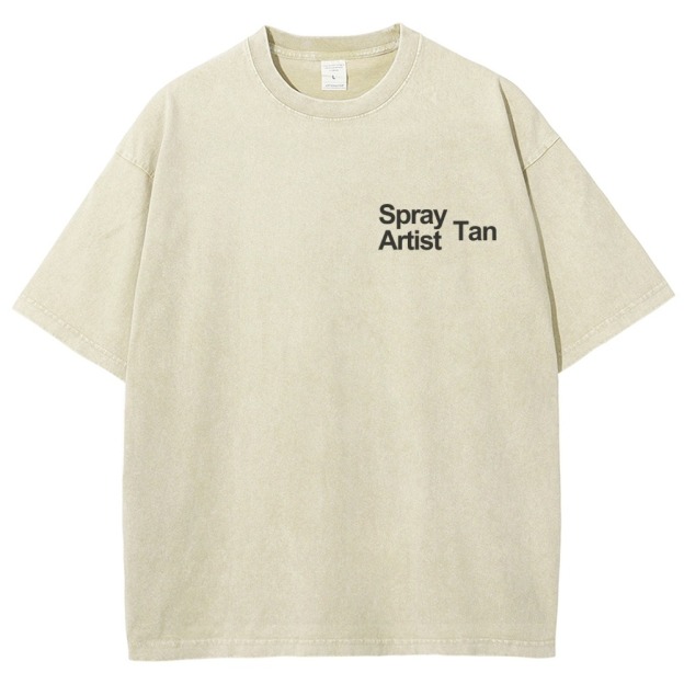 Spray Tan Artist Unisex Fit Washed T-Shirt Customscool