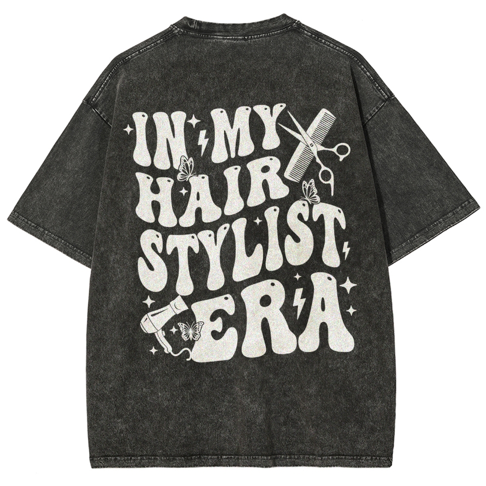 Hair Stylist Unisex Fit Washed T-Shirt Customscool