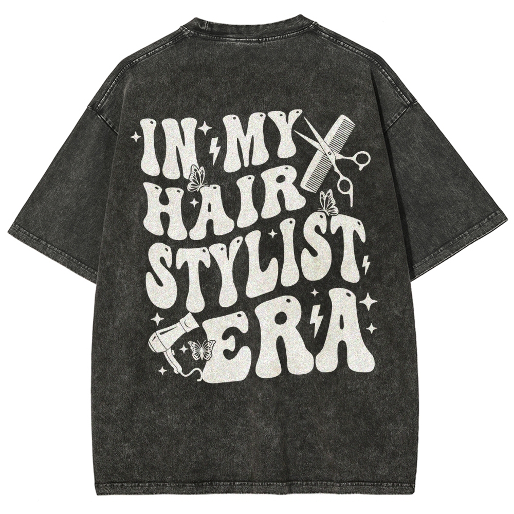 Hair Stylist Unisex Fit Washed T-Shirt Customscool