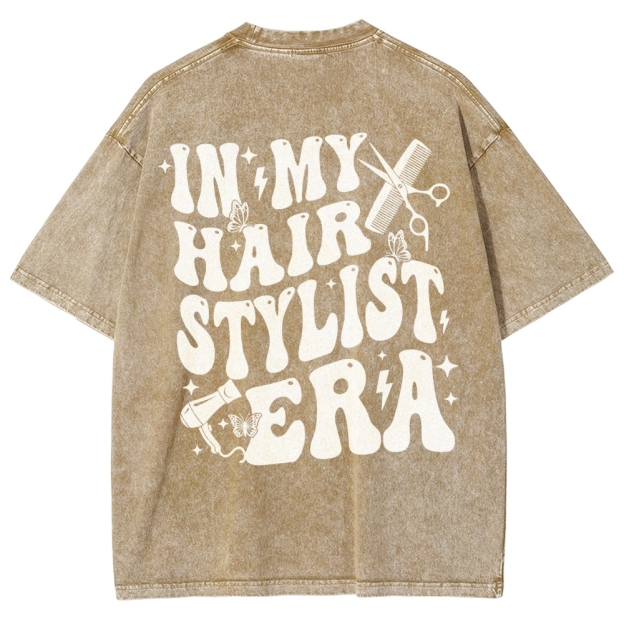 Hair Stylist Unisex Fit Washed T-Shirt Customscool