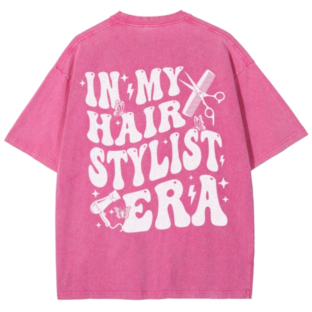 Hair Stylist Unisex Fit Washed T-Shirt Customscool