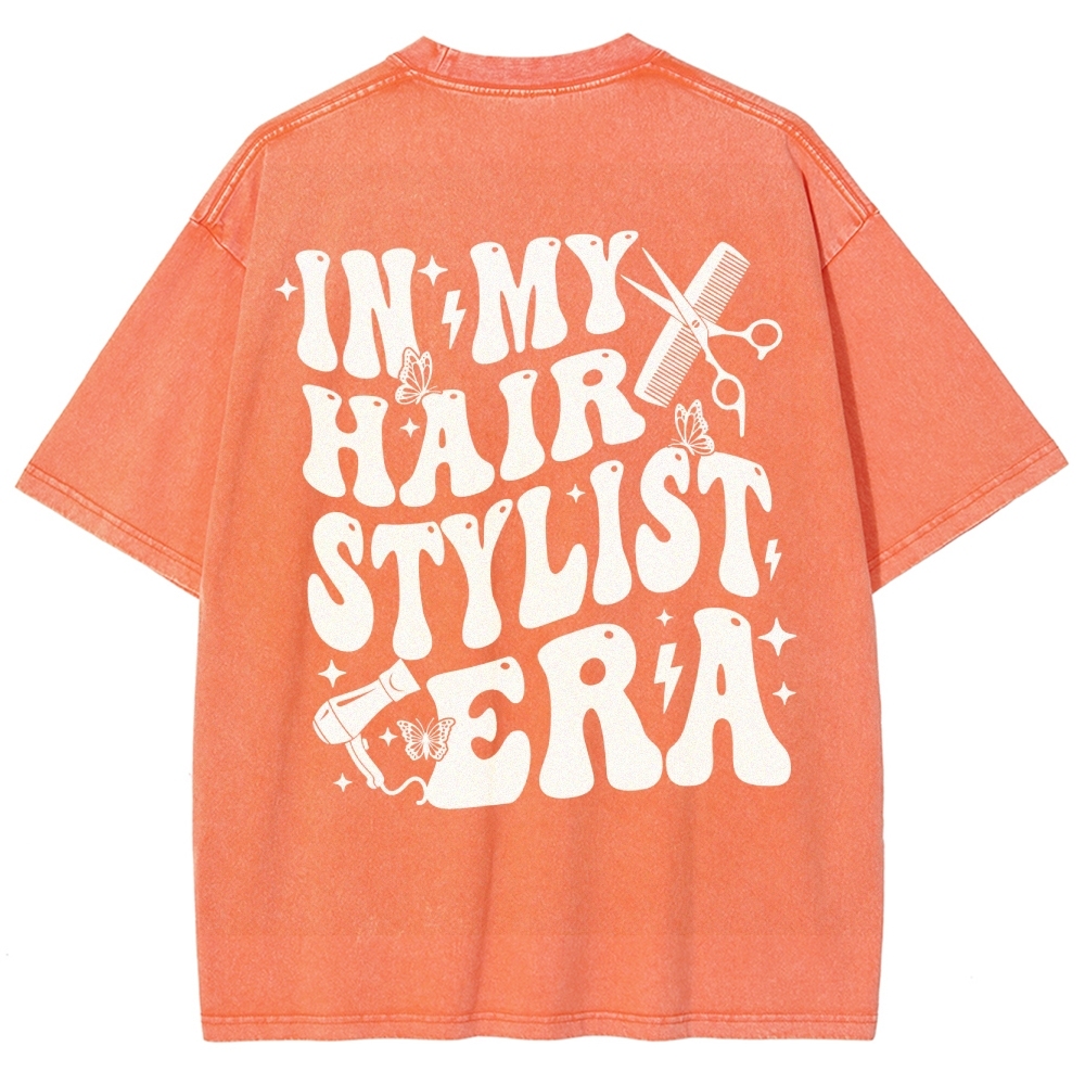 Hair Stylist Unisex Fit Washed T-Shirt Customscool