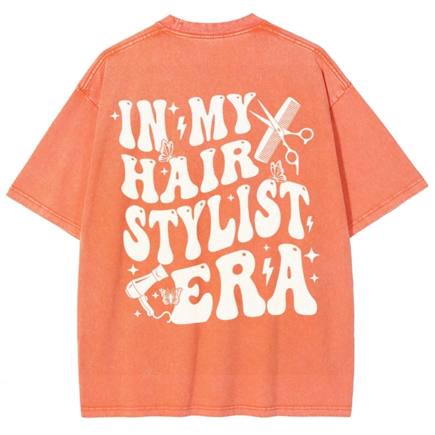 Hair Stylist Unisex Fit Washed T-Shirt Customscool