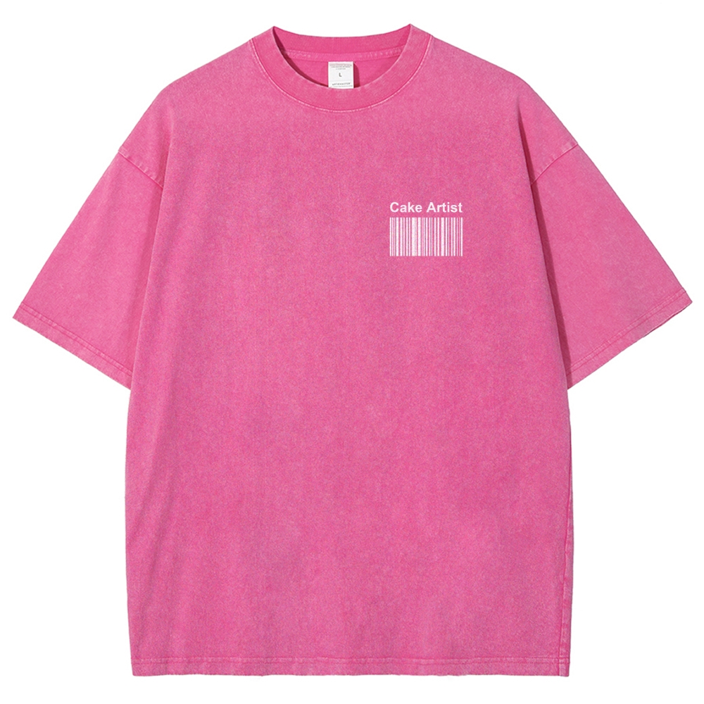 Cake Artist Vintage Snowflake Washed T-Shirt