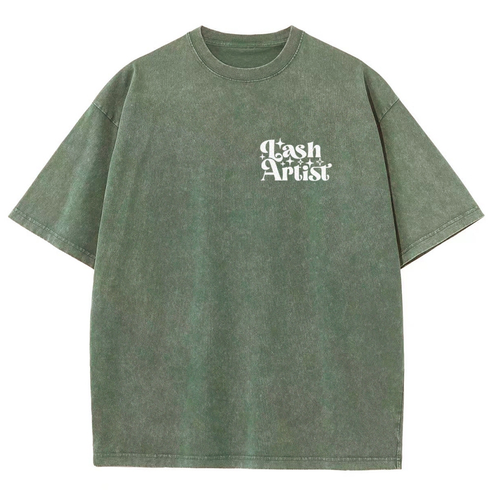 Lash Artist Vintage Snowflake Washed T-Shirt