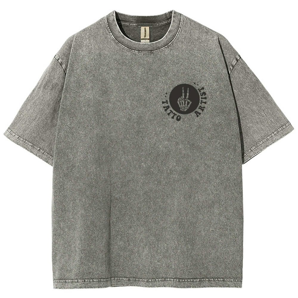 Tatto Artist Unisex Fit Washed T-Shirt Customscool