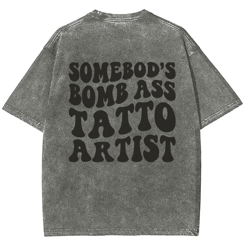 Tatto Artist Unisex Fit Washed T-Shirt Customscool