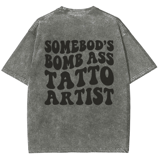 Tatto Artist Unisex Fit Washed T-Shirt Customscool