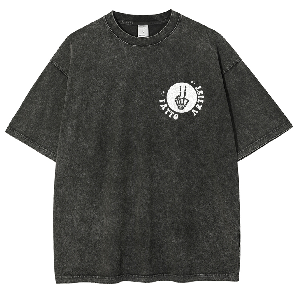 Tatto Artist Unisex Fit Washed T-Shirt Customscool