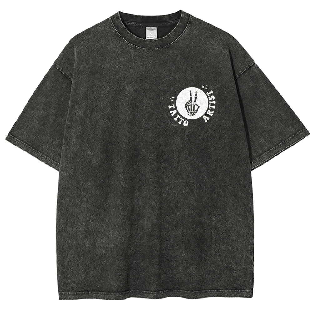 Tatto Artist Unisex Fit Washed T-Shirt Customscool