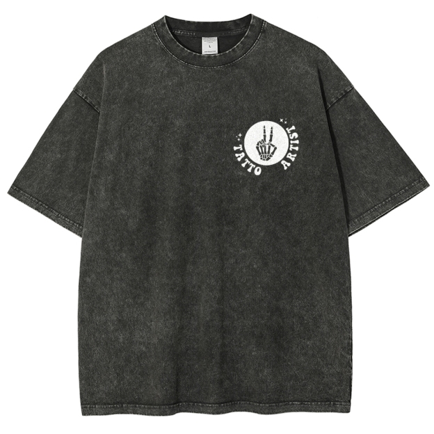 Tatto Artist Unisex Fit Washed T-Shirt Customscool