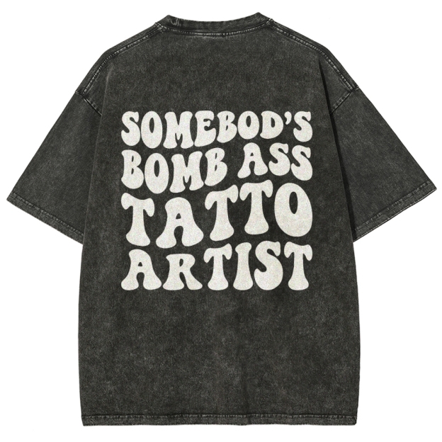 Tatto Artist Unisex Fit Washed T-Shirt Customscool