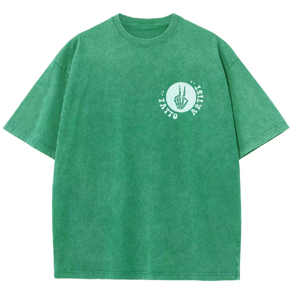 Tatto Artist Unisex Fit Washed T-Shirt Customscool