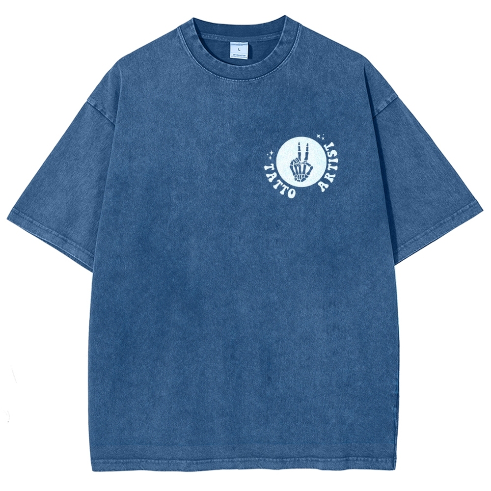 Tatto Artist Unisex Fit Washed T-Shirt Customscool