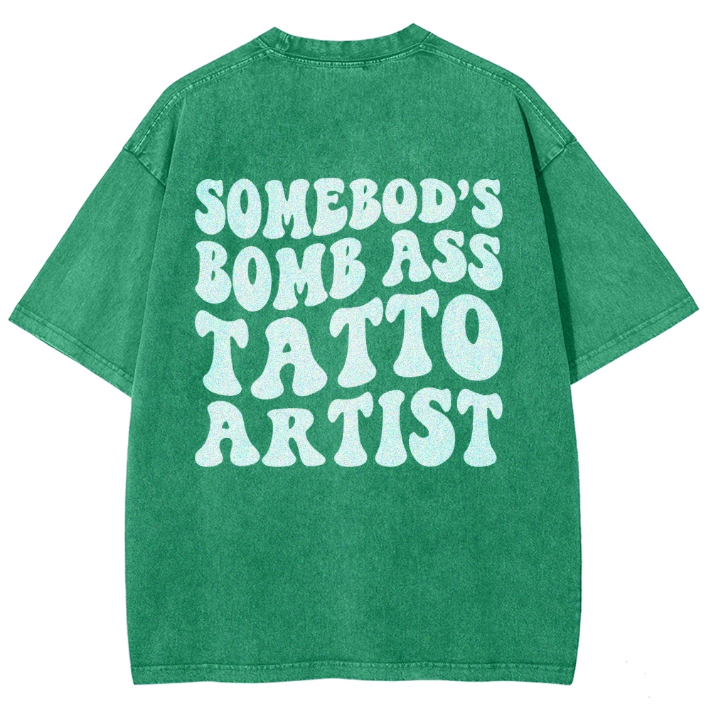Tatto Artist Unisex Fit Washed T-Shirt Customscool