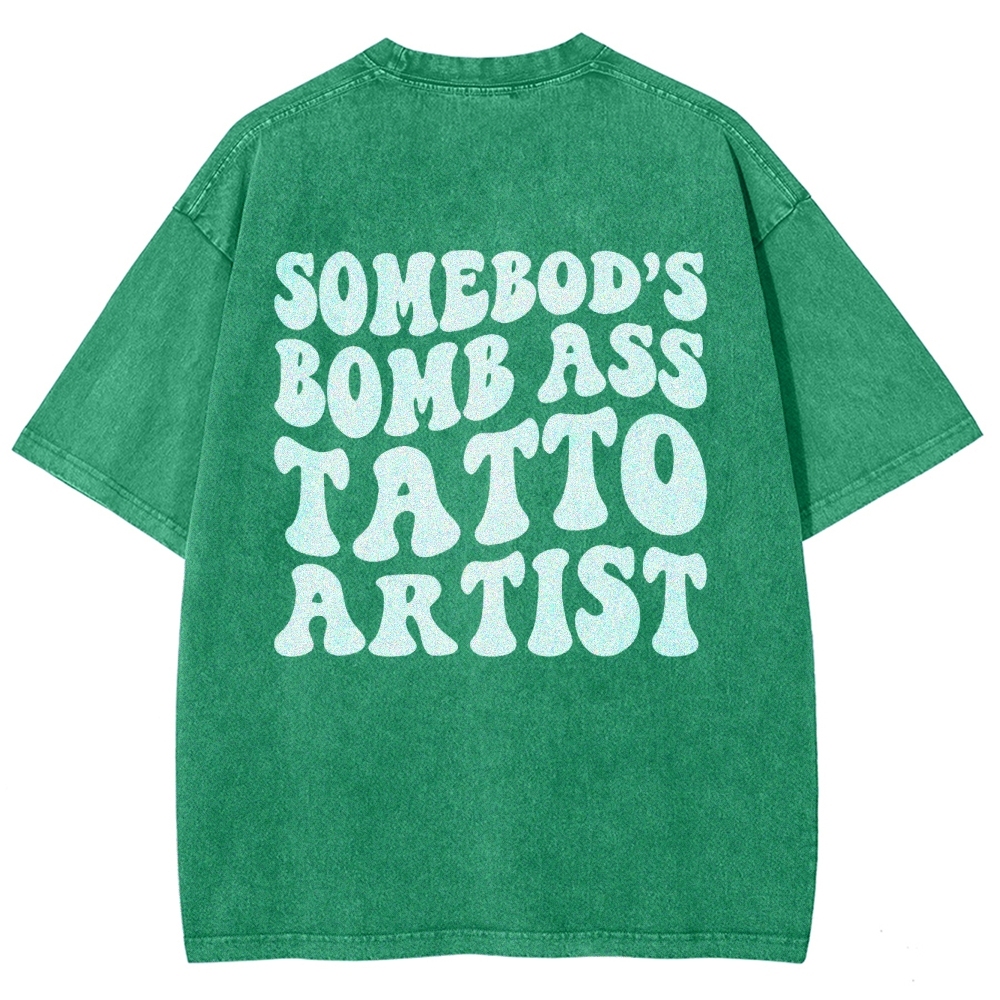 Tatto Artist Unisex Fit Washed T-Shirt Customscool